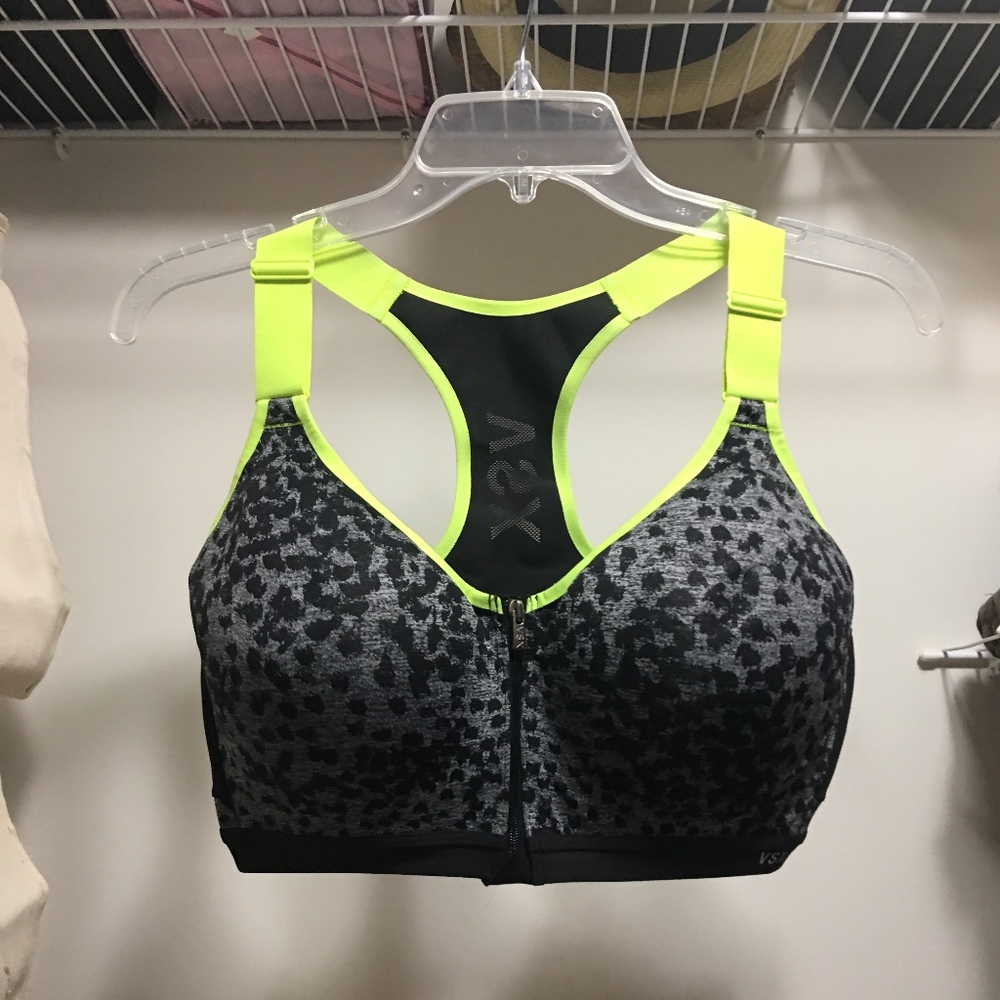 Leopard and Bright Green VS Sports Bra